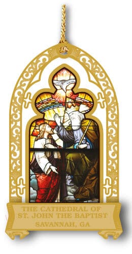 Gold St. Cathedral of St. John the Baptist with Stained Glass Window