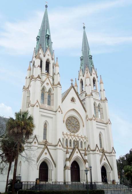 outside white church