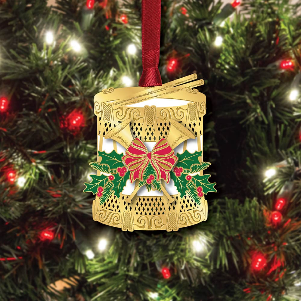 Christmas Drum w/ Oval Namedrop - Image 3