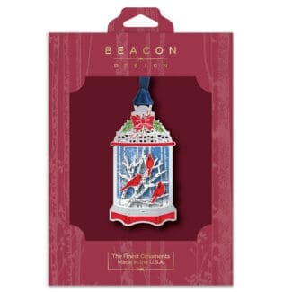 Cardinal Winter Lantern