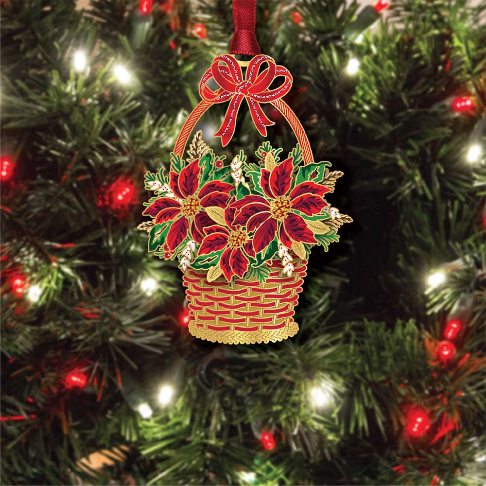Poinsettia Basket