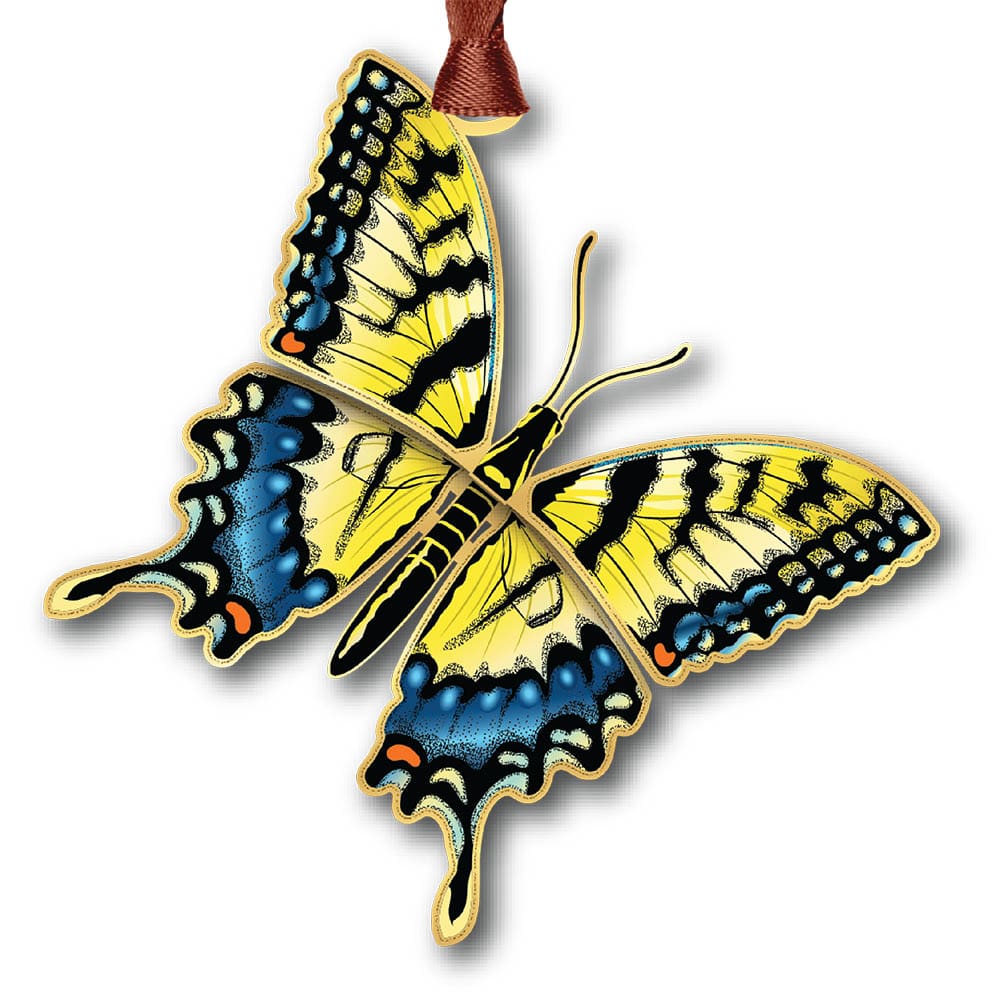 Yellow Swallowtail w/ Oval Namedrop