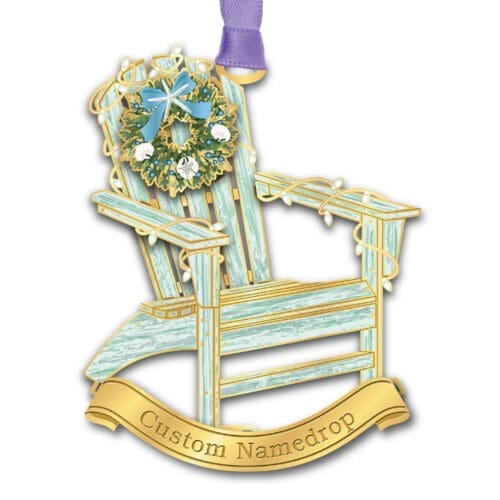Beach Chair with Wreath Namedrop