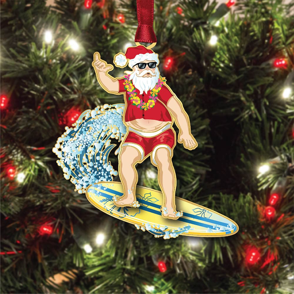 Surfing Santa
