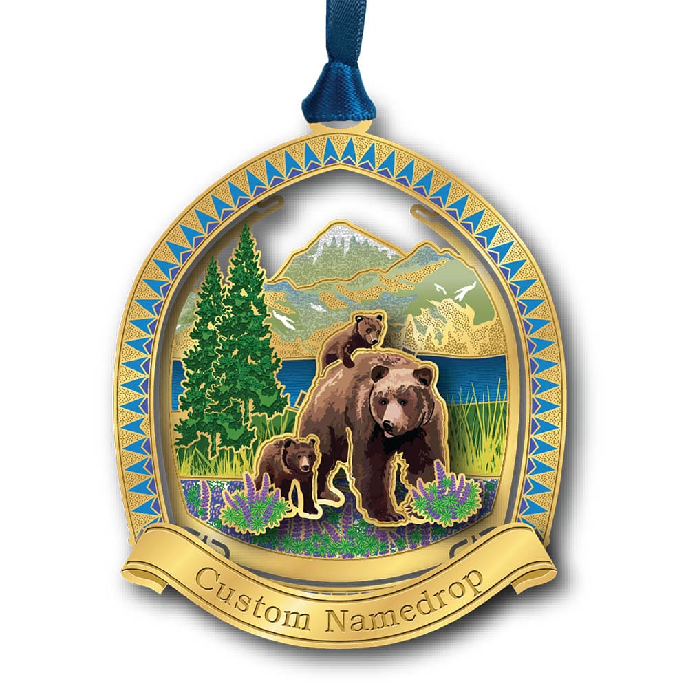 Grizzly Bear with Cubs Namedrop
