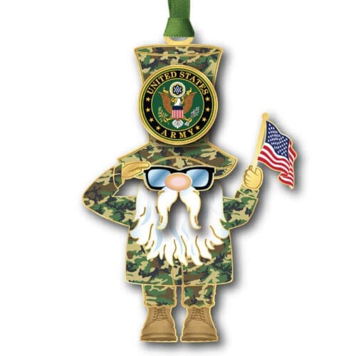 U.S. Army Gnome w/ Oval Namedrop