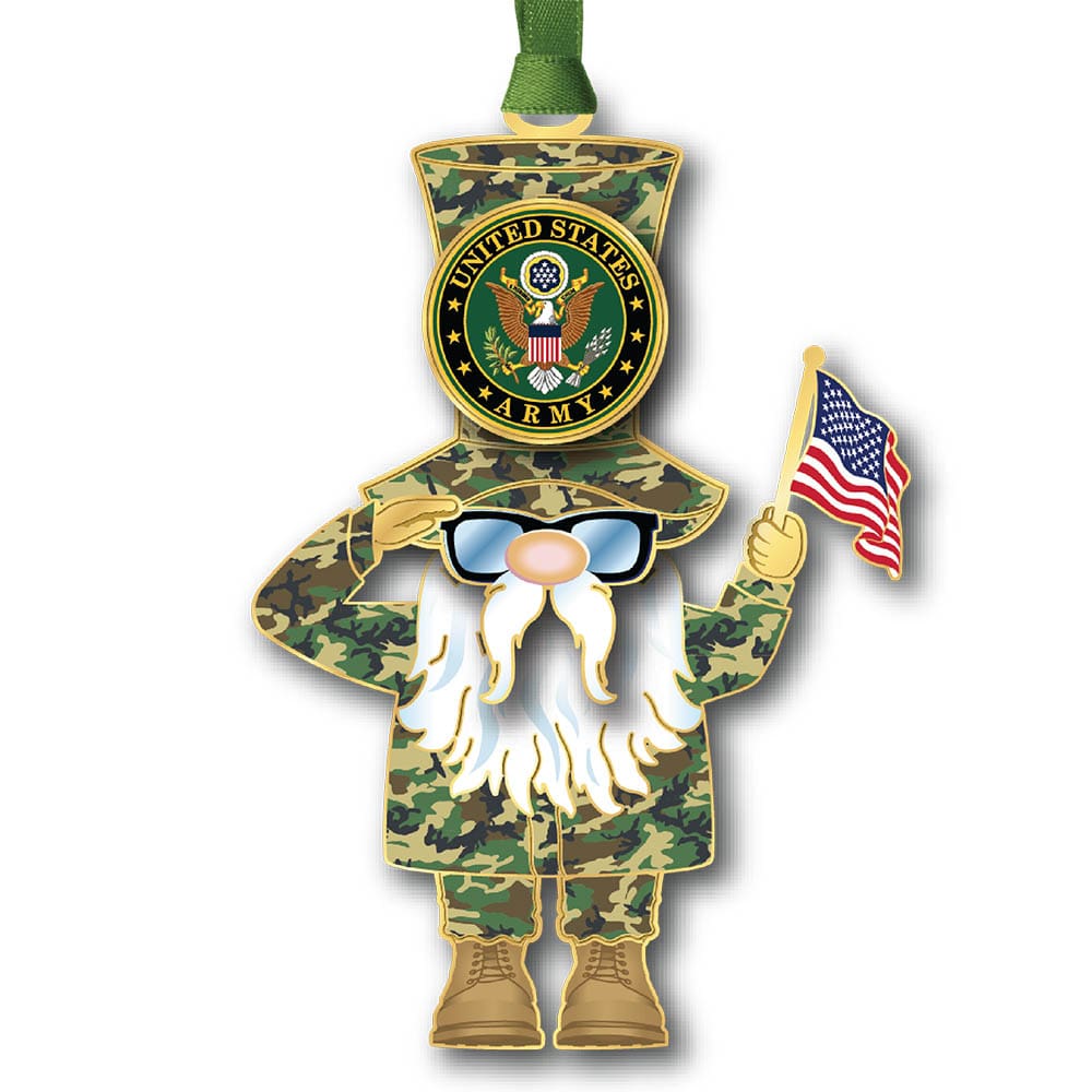 U.S. Army Gnome w/ Oval Namedrop