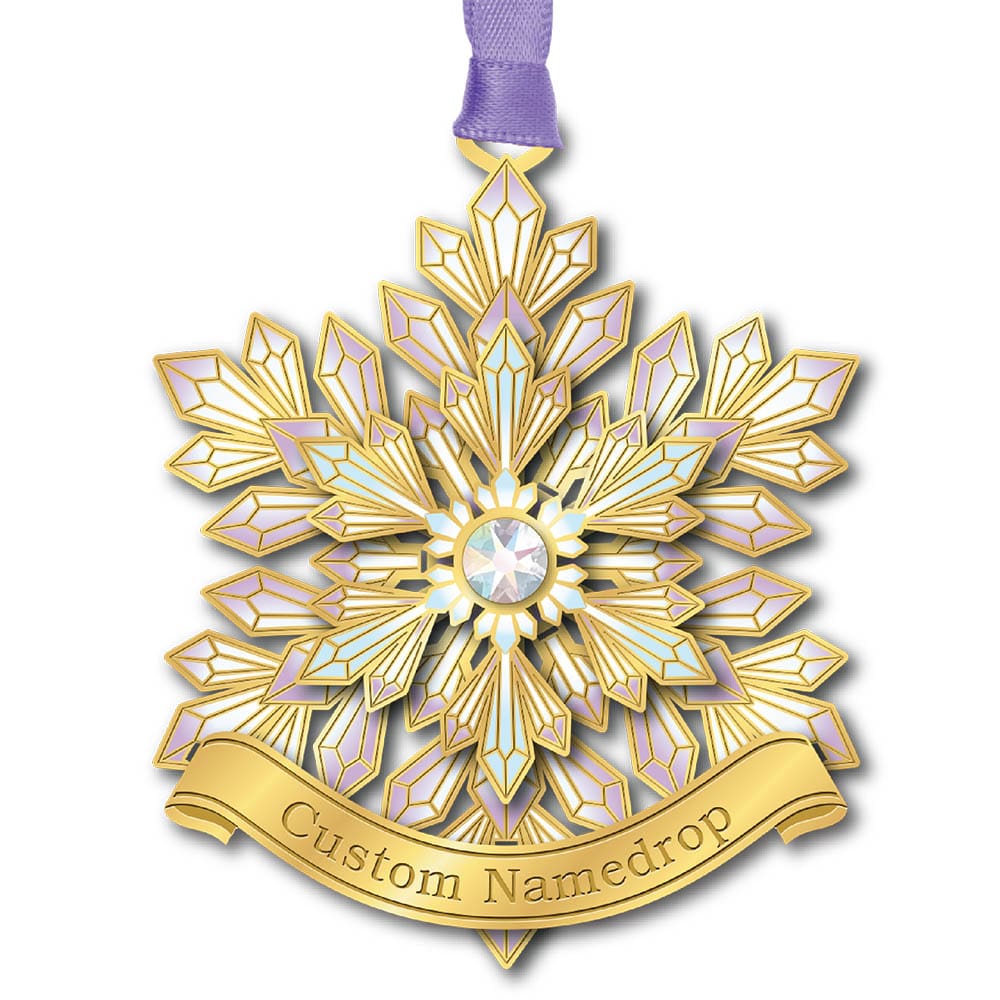 Glittering Snowflake Namedrop