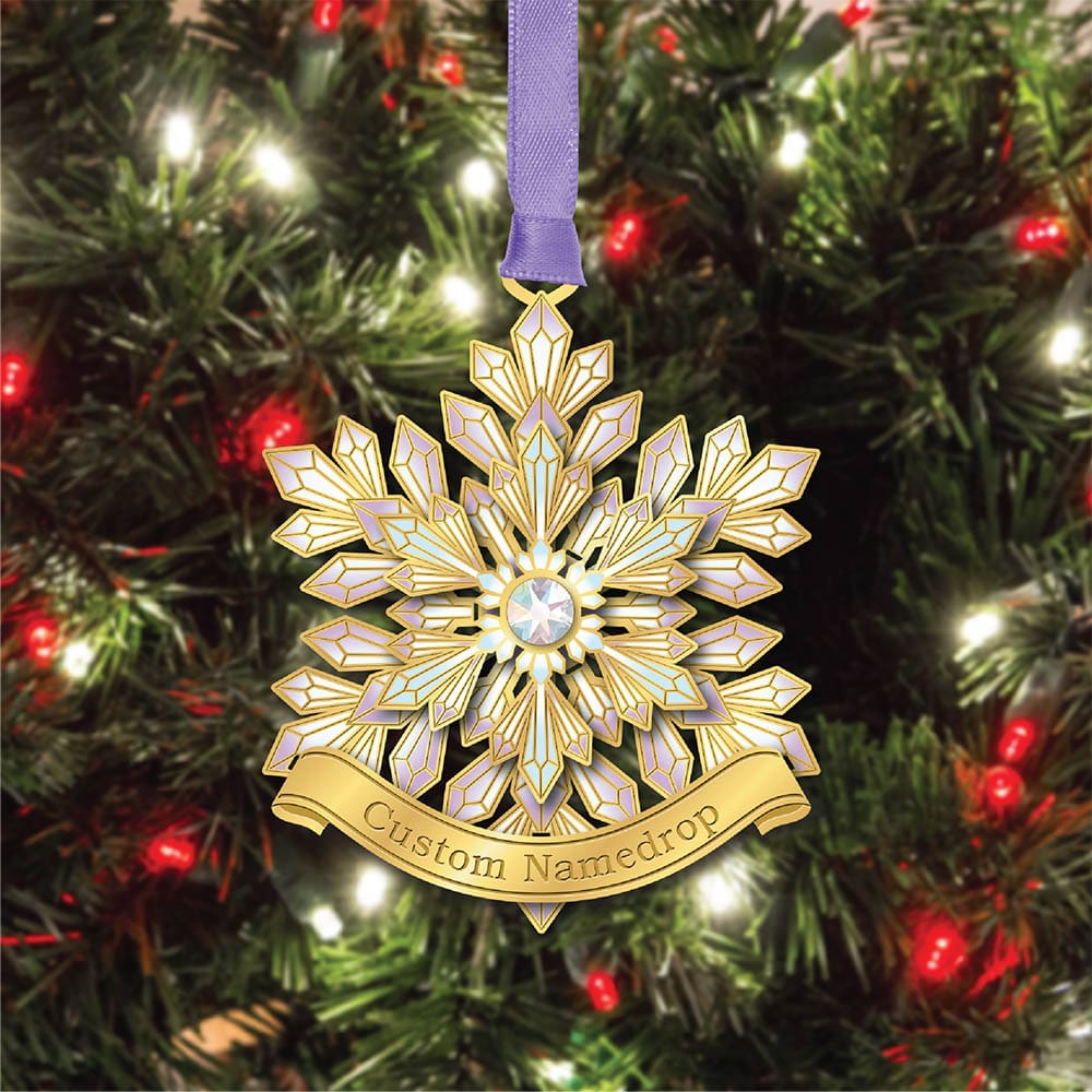Glittering Snowflake Namedrop