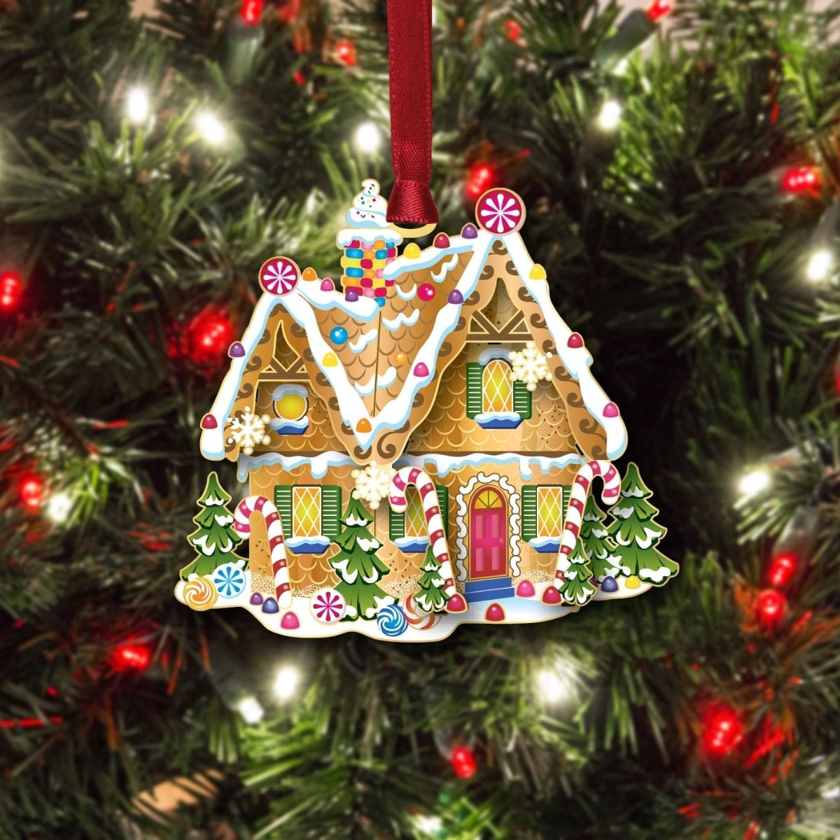 Gingerbread House w/ Oval Namedrop - Image 3