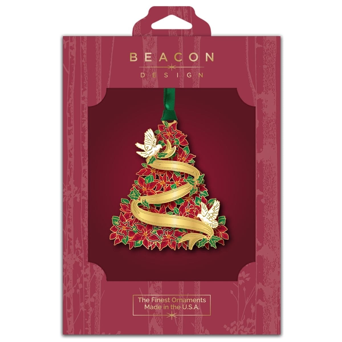 Poinsettia Tree w/ Oval Namedrop - Image 2