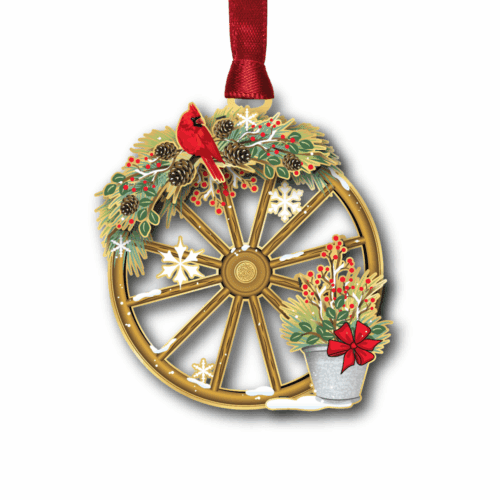 Winter Wagon Wheel w/ Oval Namedrop