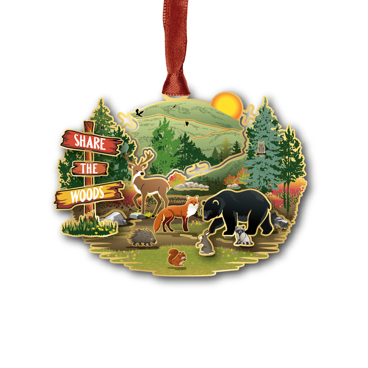 Share the Woods w/ Oval Namedrop