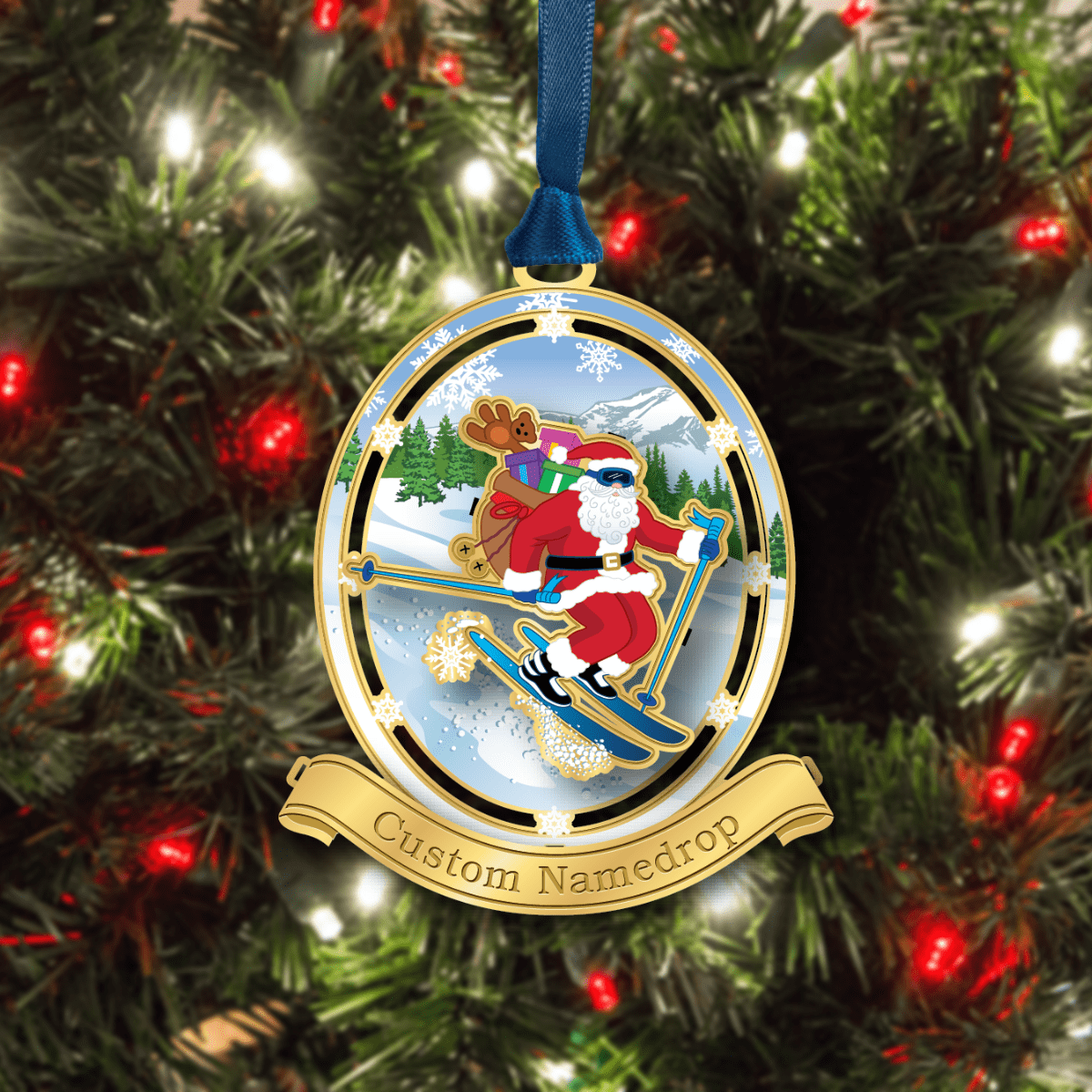 Skiiing Santa Namedrop - Image 3