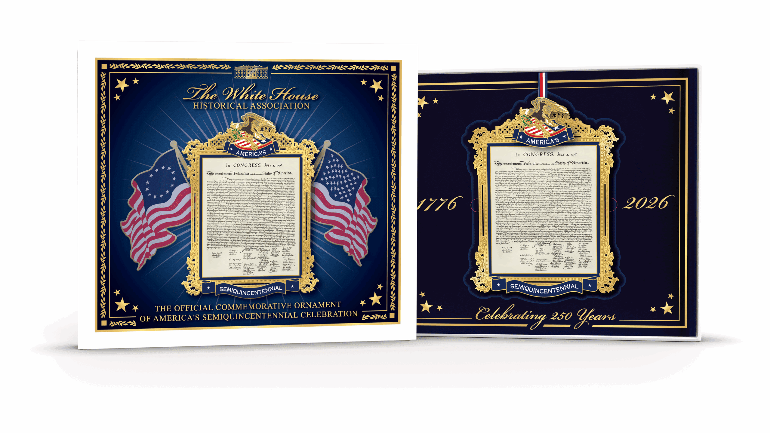 White House Historical Association Official Commemorative Ornament of America’s 250th Anniversary